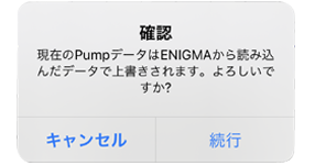 ENIGMAから読み込んだデータで上書き
