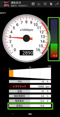 空燃比計表示 android